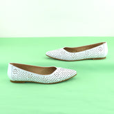 Pantofi Dama din Piele Naturala,Heidy,Alb